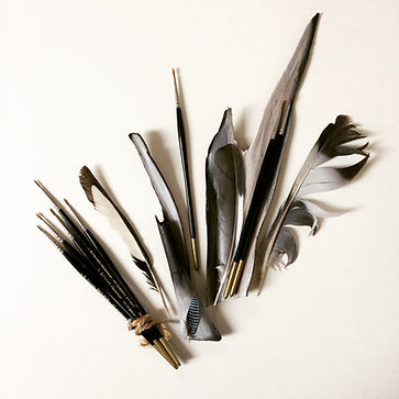 Still life with brushes by Martha Havers