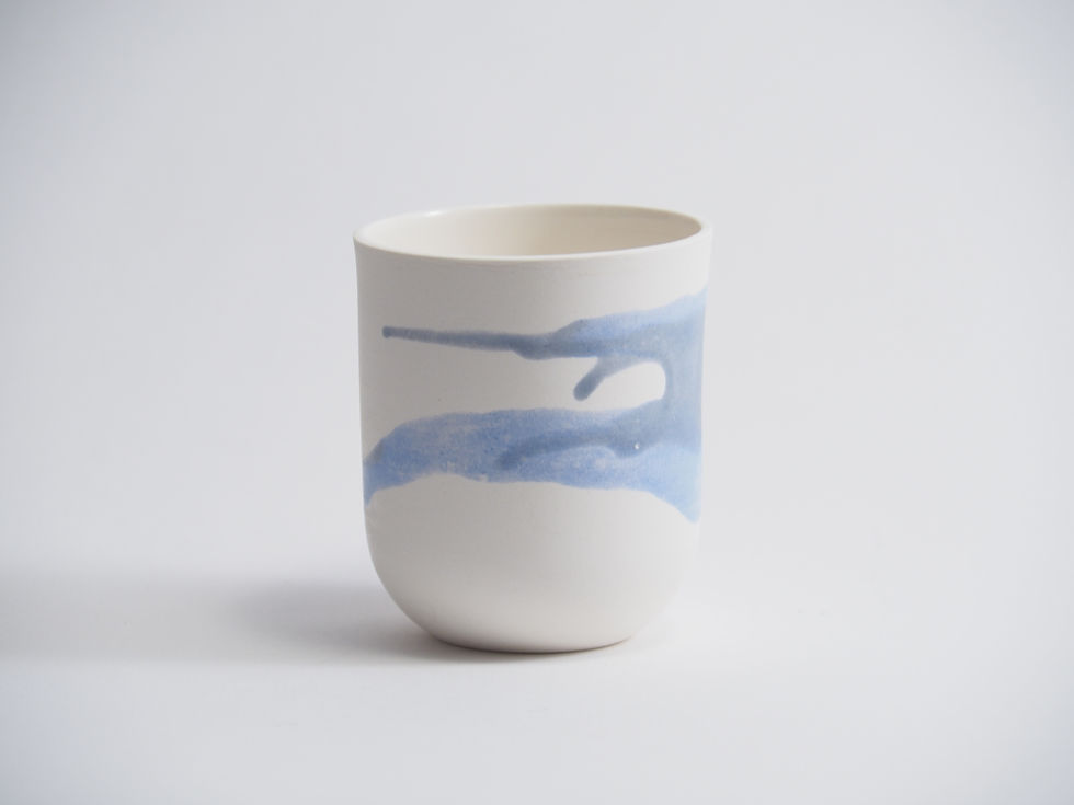 Miniature : gobelet bleu-gris