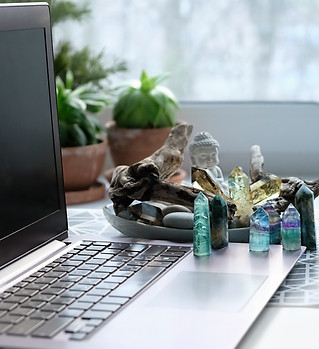 Laura Ela offers Virtual and Distance Reiki sessions via video call to help clients heal from the comfort of their own homes.