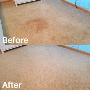 Extremely stained car restored by professional carpet cleaning service