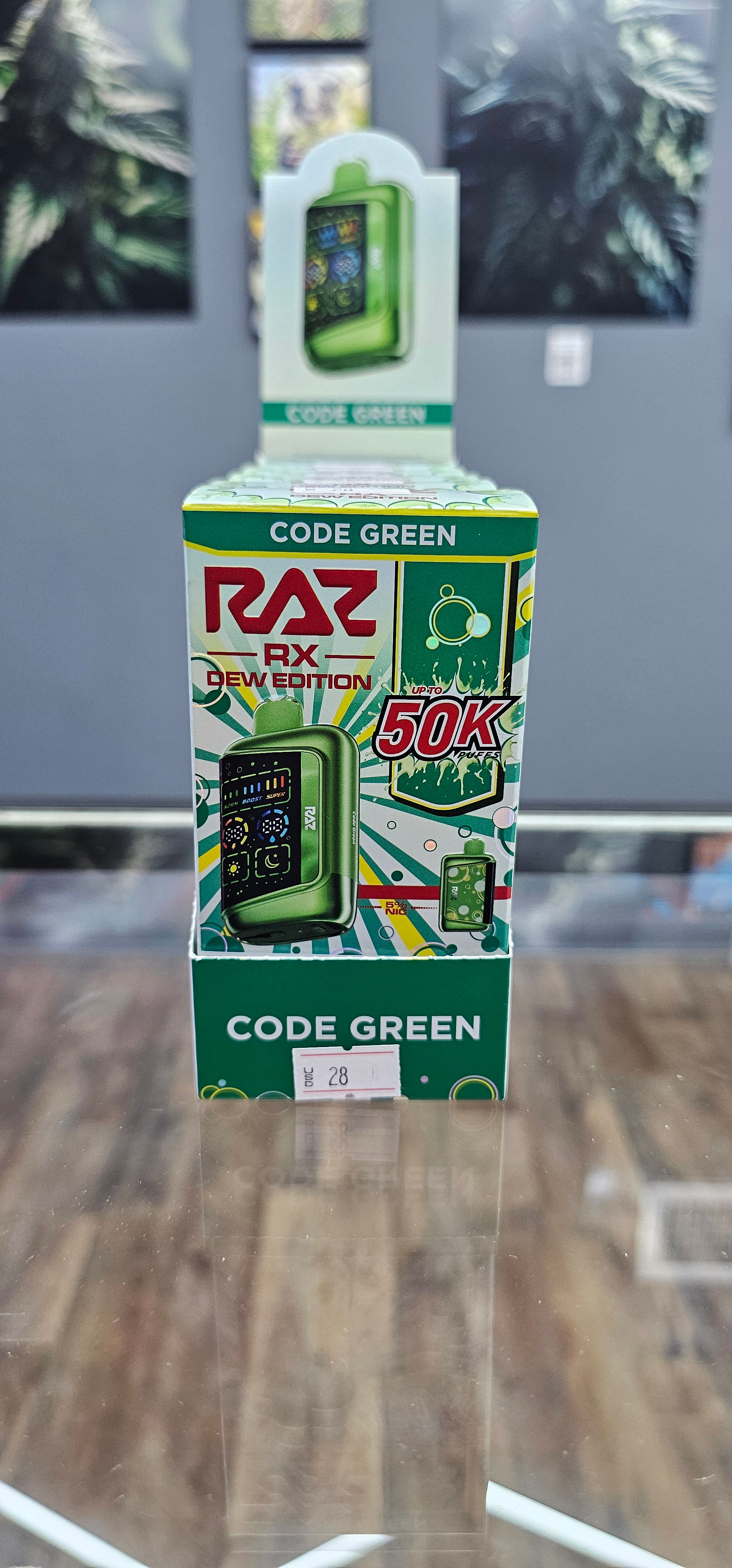 RAZ RX 50000 Dew Edition Code Green