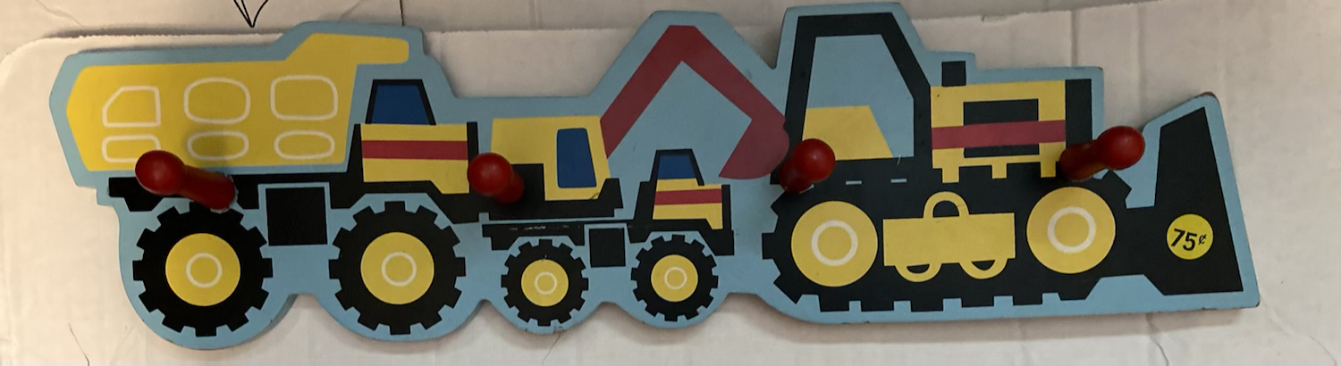Boy’s Construction  Coat Hanger