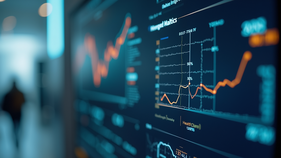 Close-up view of a digital interface featuring personalized health analytics