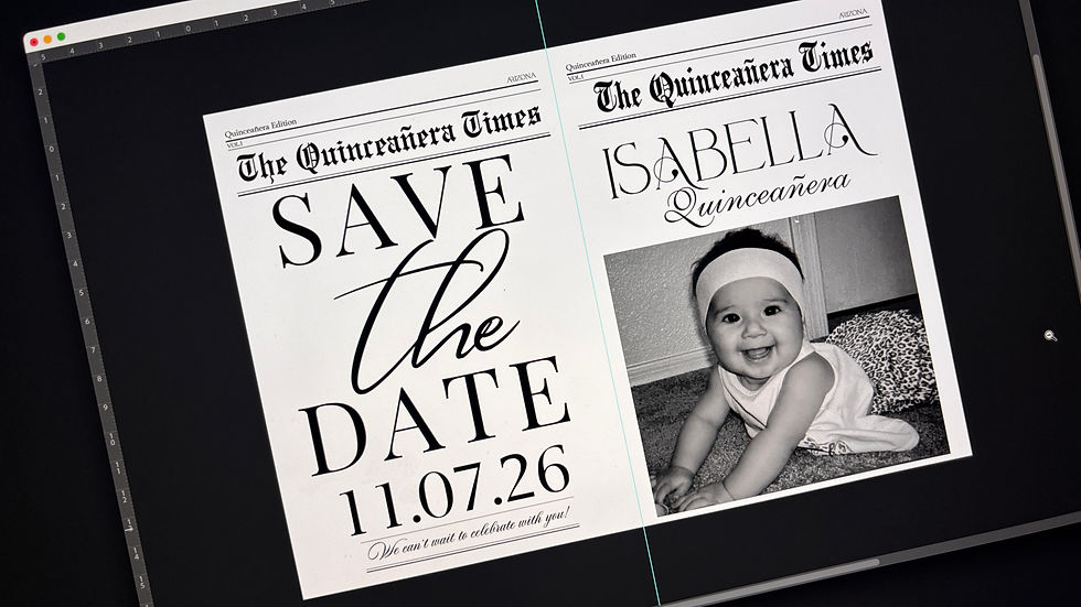 Thumbnail: Quinceañera Birthday Newspaper
