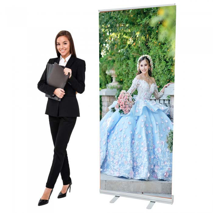Thumbnail: XL 33x80 Retractable Print Banner and Stands