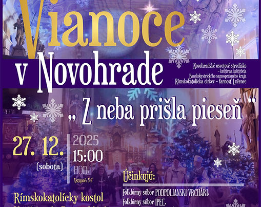 Vianoce v Novohrade: Z neba prišla pieseň Lučenec