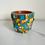Thumbnail: Small 4” Turquoise and Yellow Plant Pot