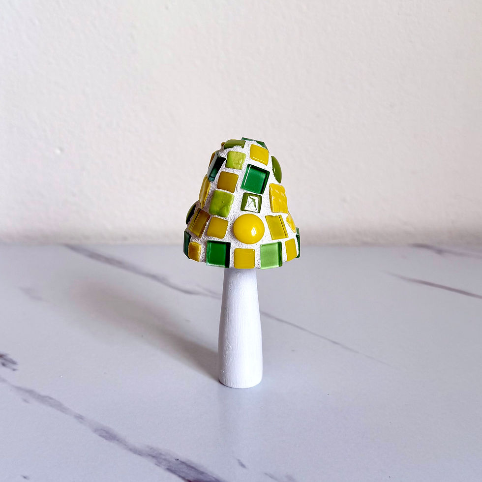 Thumbnail: Green and Yellow Mini Mushroom Standee
