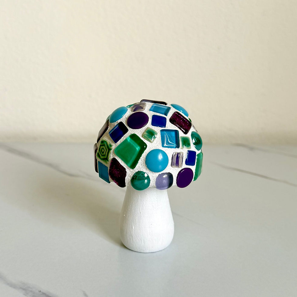 Thumbnail: Purple and Turquoise Mini Mushroom Standee