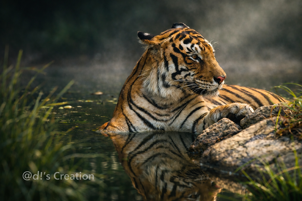 Bengal Tiger in Tranquil Waters