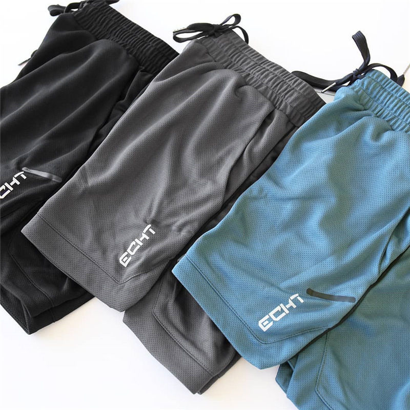 Thumbnail: Summer Thin Mesh Sports Shorts Men's Breathable Trend Muscle Fitness Training