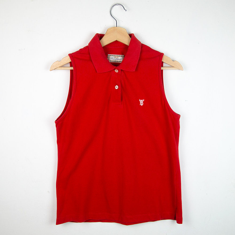 Polo Burberry rojo. Talla L