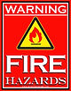 Fire Hazard Warning Safety