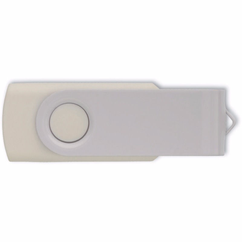 Miniaturbild: USB Stick Swivel Twister Weiß-Weiß 2.0