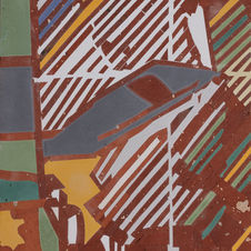 M. Pravat, Brick, Abstract Artist, Contemporary Indian Art, Slate, Stone, Metal, Brown, Blue, Art Fair, Art Basel Hong Kong 2023, ABHK 2023, iNDIAN ARTIST, VHC, Vida Heydari Contemporary