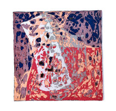 Fabric, Vaishali Oak, Abstract, Indian Artist, Female Artist, Pink, Purple