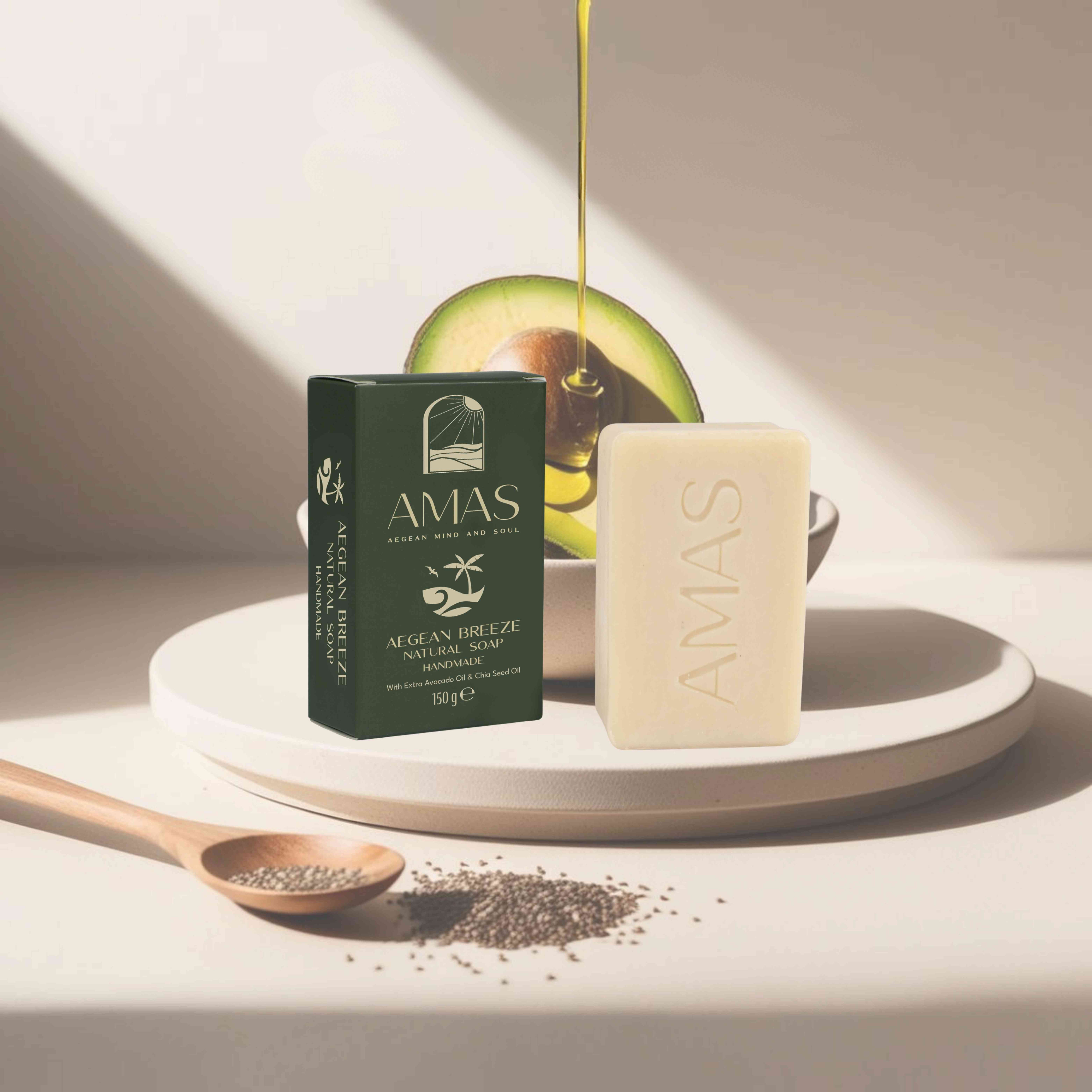 Amas %100 Saf Zeytinyağlı Aegean Breeze Sabunu 150 GR