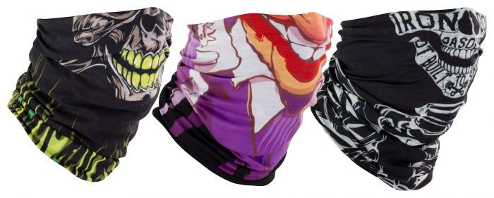 Thumbnail: Bike It Neck Tube Triple Pack With Faces Designs