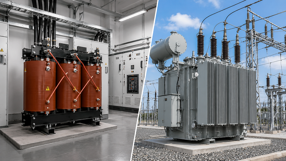 Dry type and oil type distribution transformers compared for commercial buildings, utility substations, and Australian power projects.