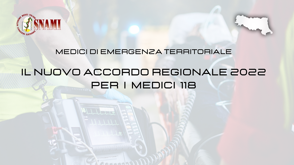 Dopo 14 anni di Stop, finalmente aggiornato accordo contrattuale  Medici 118Ora procediamo sulla lo