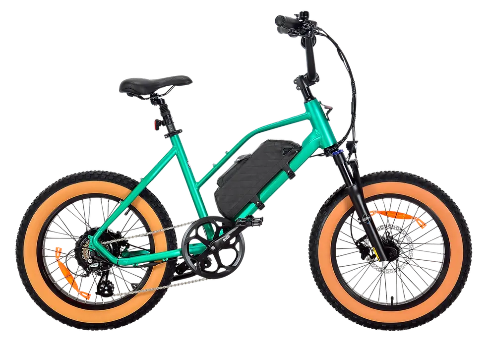 Miniaturbild: Vélo électrique SodaBike Green Michael Blast avec batterie amovible.