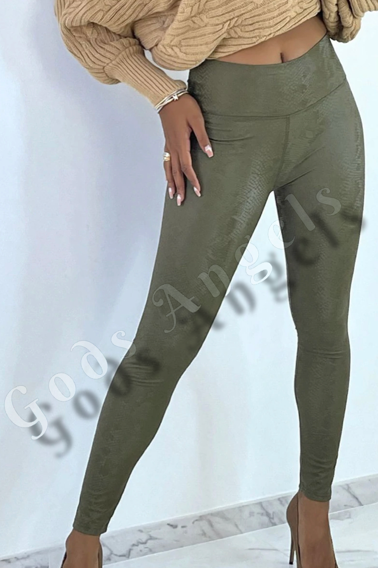 Thumbnail: “𝓐𝓻𝓶𝔂" Khaki Leggings 💚