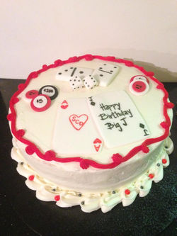 Poker Birthday Cake