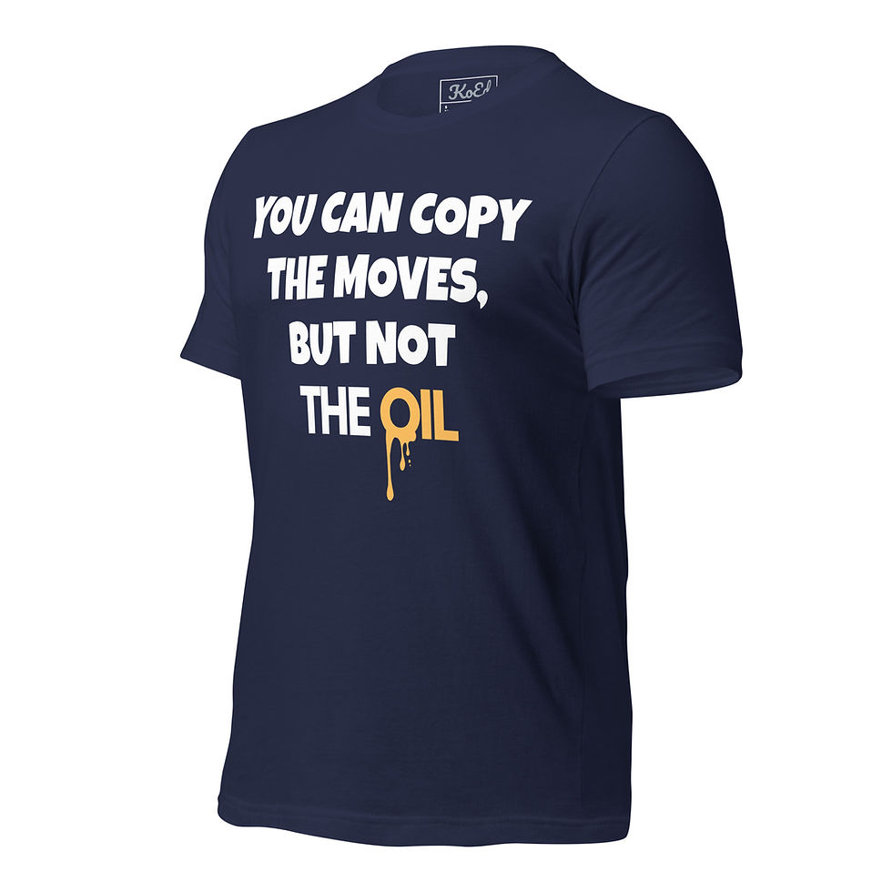 Thumbnail: You Can Copy the Moves, But Not the Oil T-Shirt