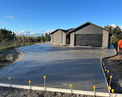 Large Concrete Driveway smooth finish