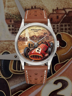 Patek Philippe 5189G-001 Calatrava: Grand Prix des Nations-Inspired Luxury Watch with Hand-Enameled Dial