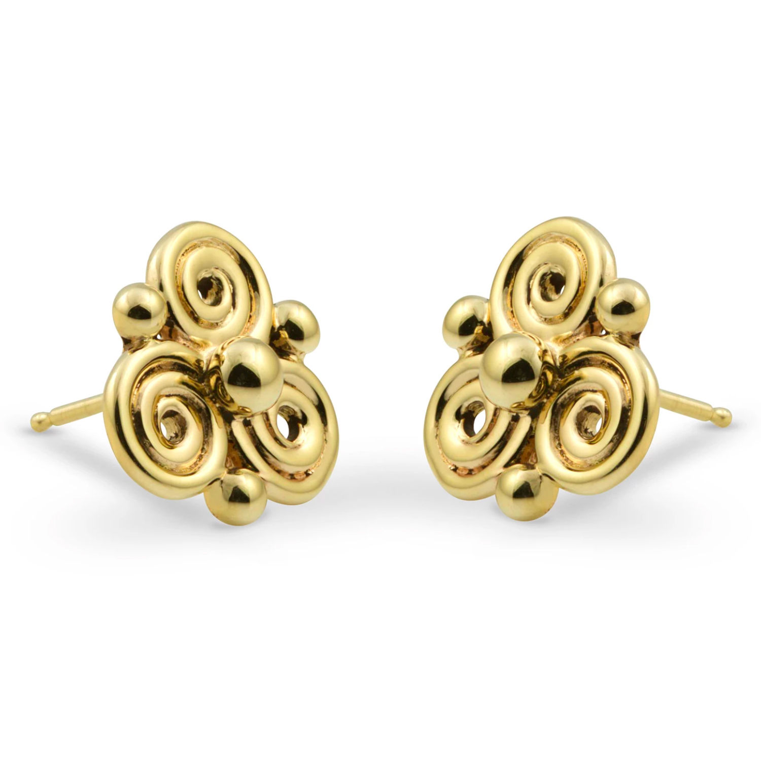 Spiral Stud Earrings