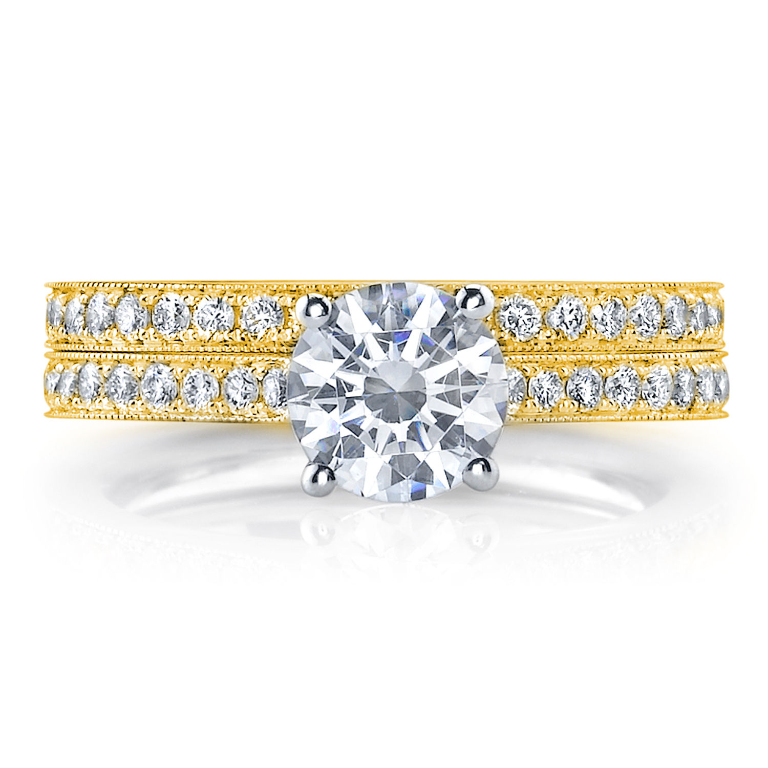 Semi-Mount Milgrain Engagement Ring