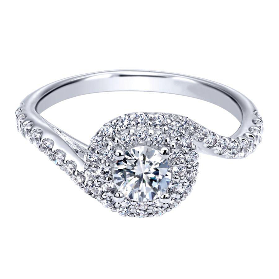 Bypass Semi-Mount Engagement Ring