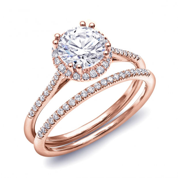 Round Halo Engagement Ring