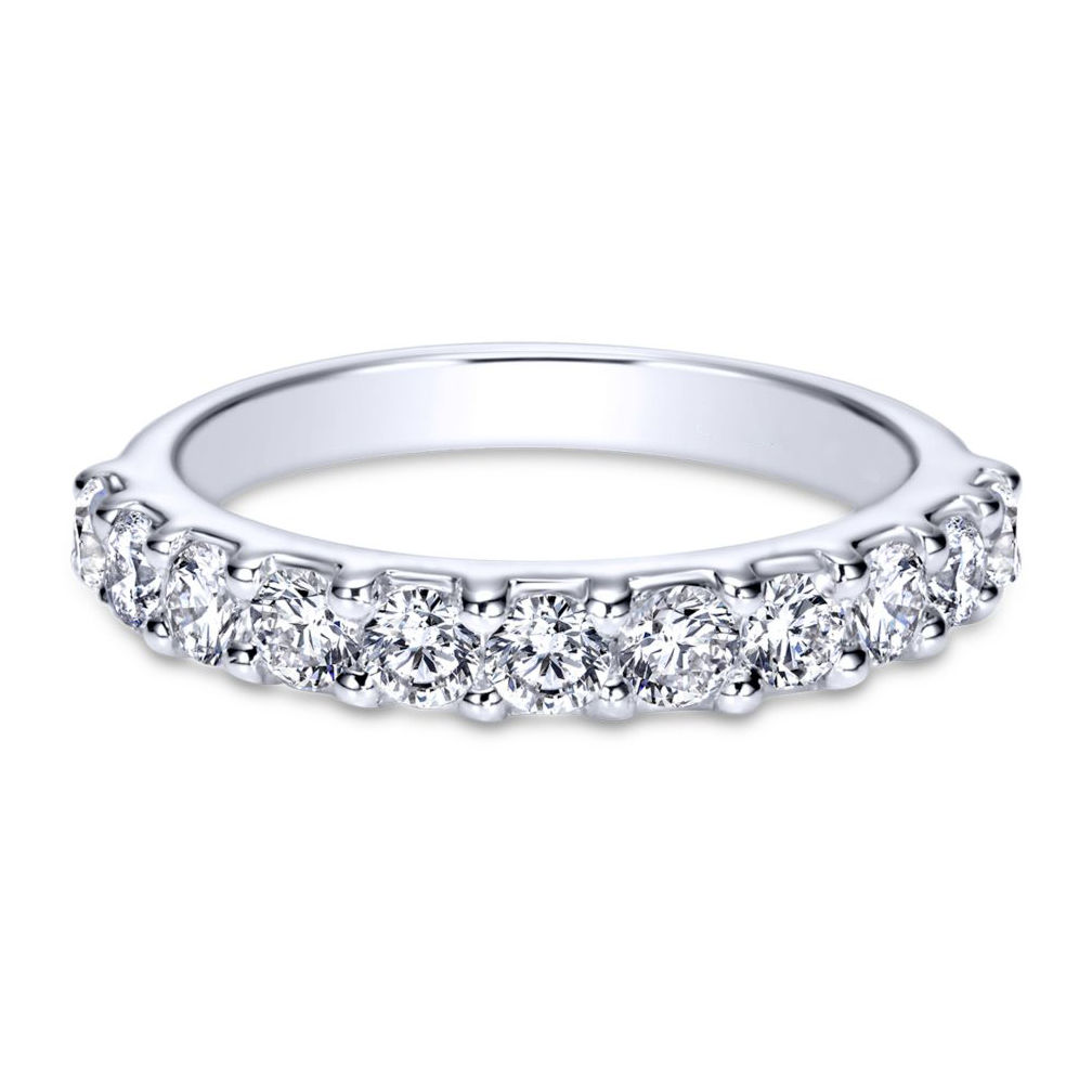 Diamond Shared Prong Wedding Band