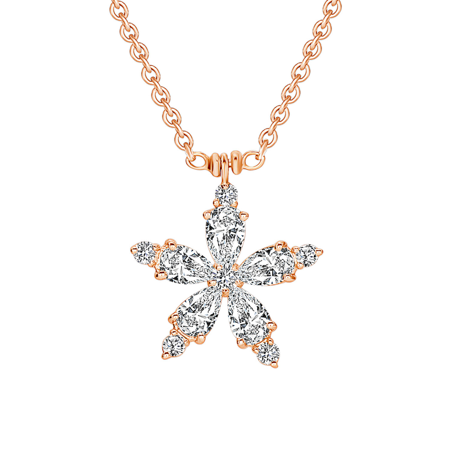 Diamond Snowflake Necklace