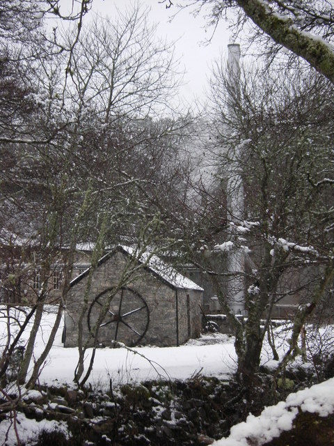 Historic Speyside Distillery at Drumguish in snow, 2009