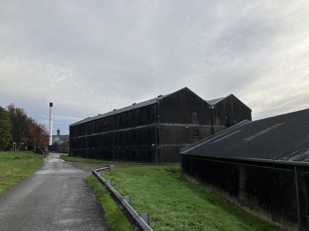 Dalmore Distillery's industrial buildings in Alness, Scotland, photographed in 2022; historic site photo accompanying news of the Dalmore 102 Proof 12 Year Old