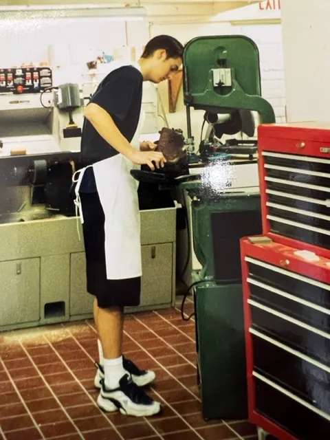 Justin Tegerstrand working