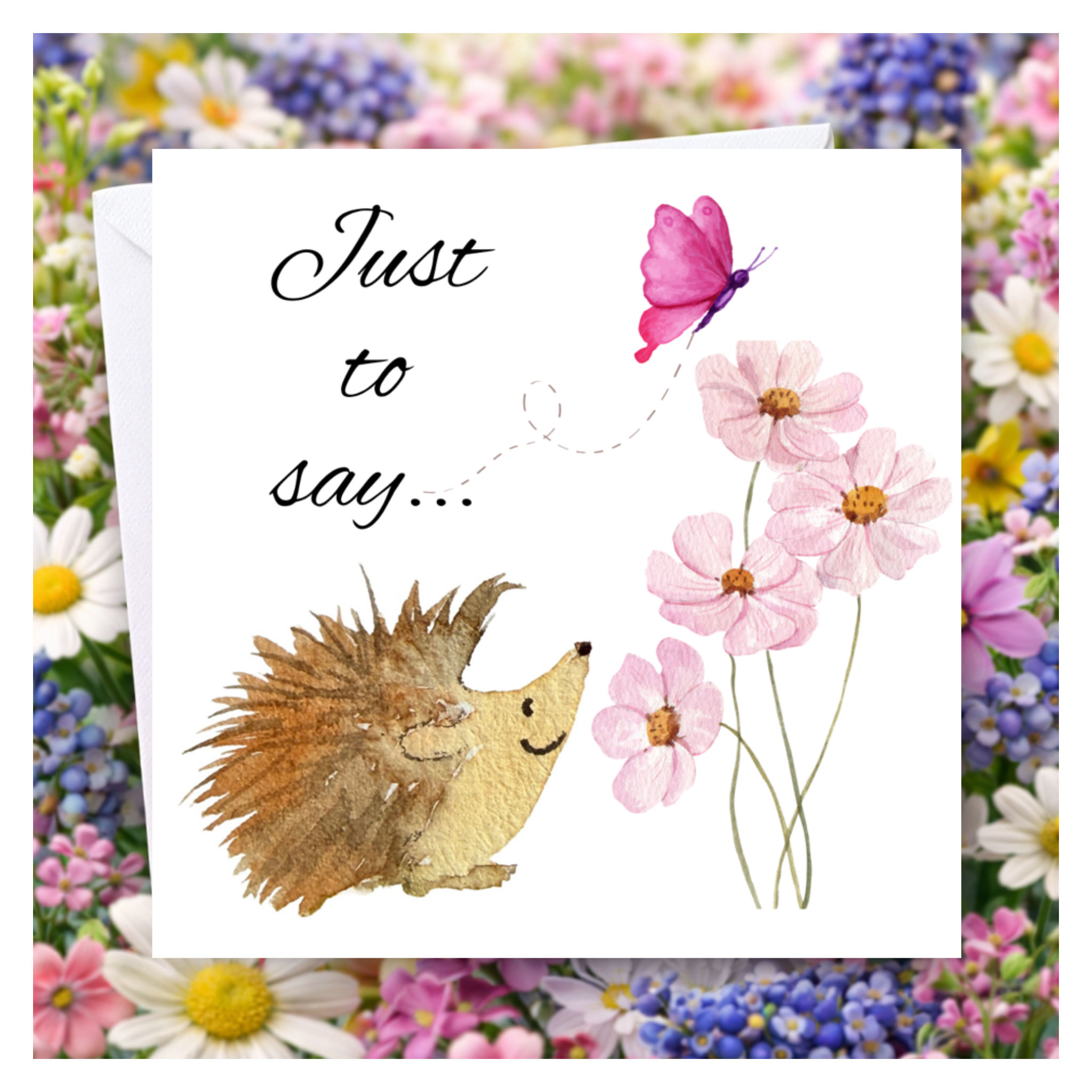 Hedgehog Hoglet Greeting Card 