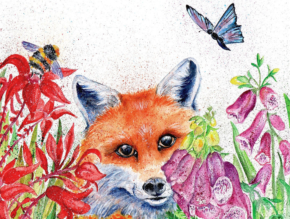 Thumbnail: Peek-a-boo Fox Jute Bag