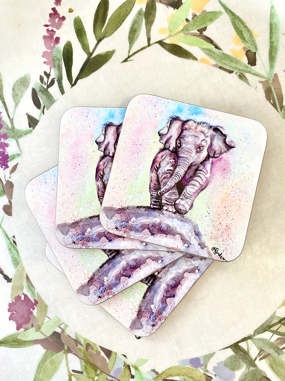 Thumbnail: Mug & Coaster set - Elephant 