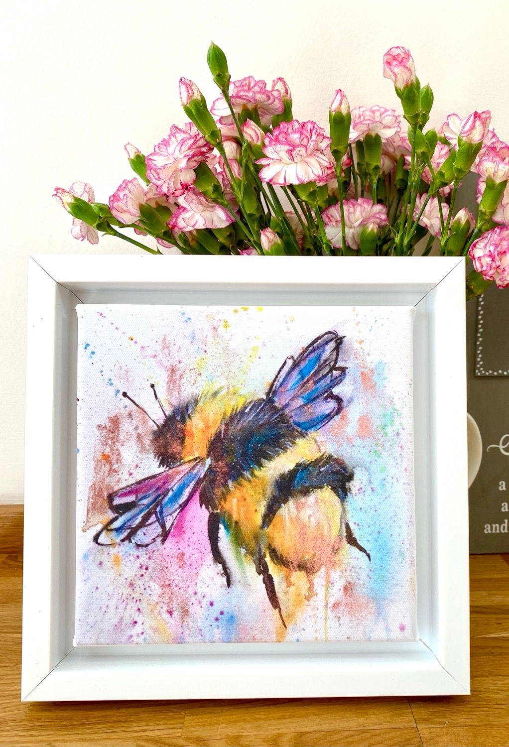 Framed Canvas - Bumble Bee 