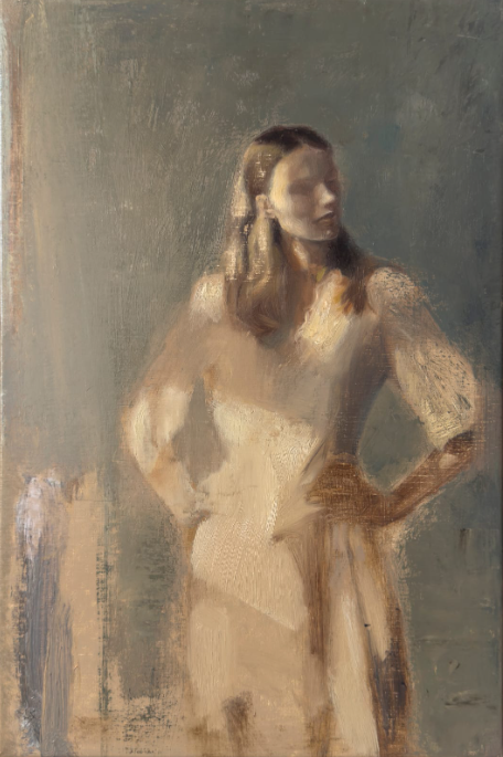Echoes of light in silence, 2025, Oil on canvas, 46 x 31 cm
Riana Raouna Gallery presents recent paintings of Botond Gagyi