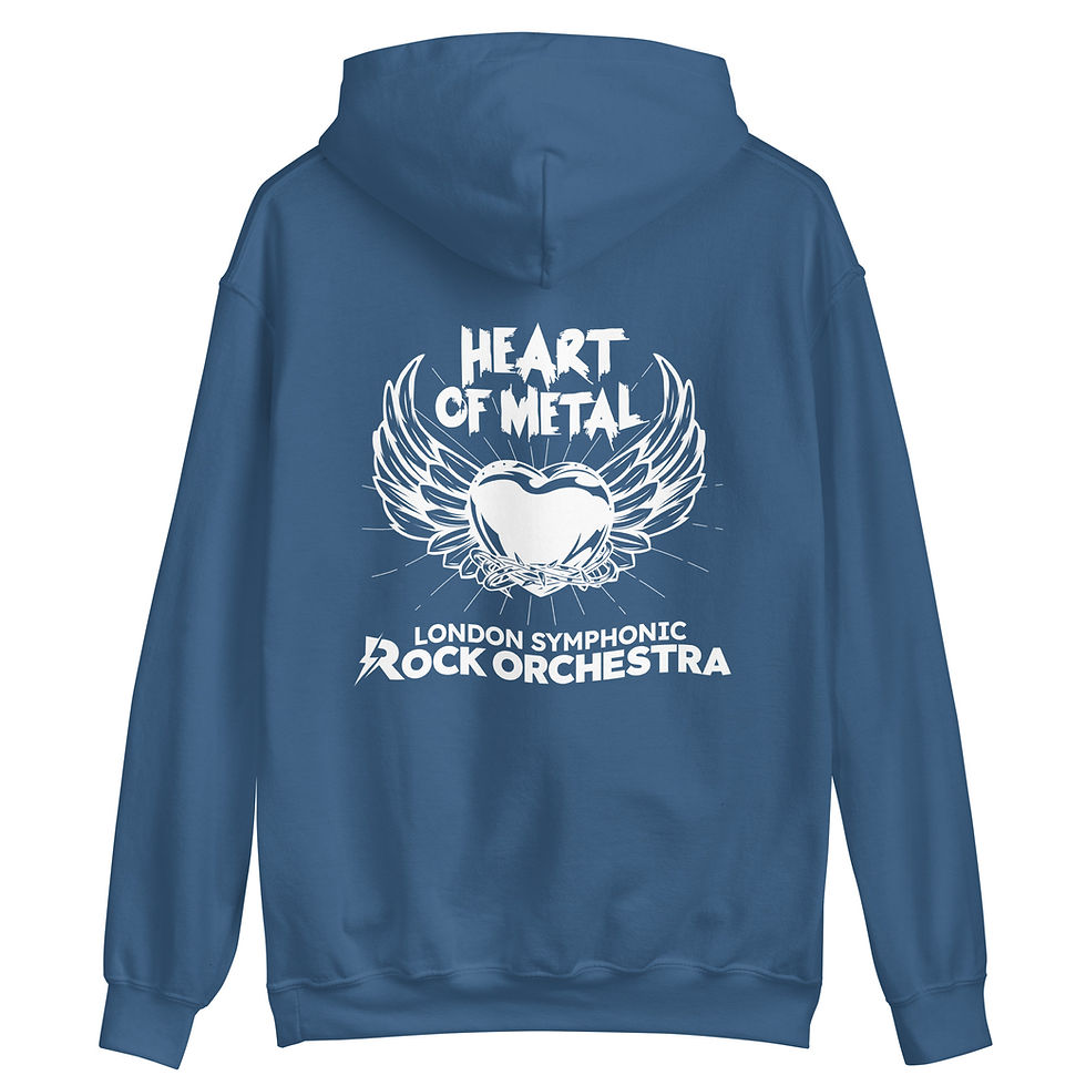 Thumbnail: Heart of Metal - Dark Colours Unisex Hoodie