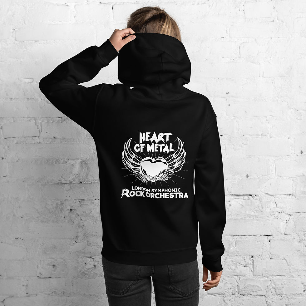 Thumbnail: Heart of Metal - Dark Colours Unisex Hoodie