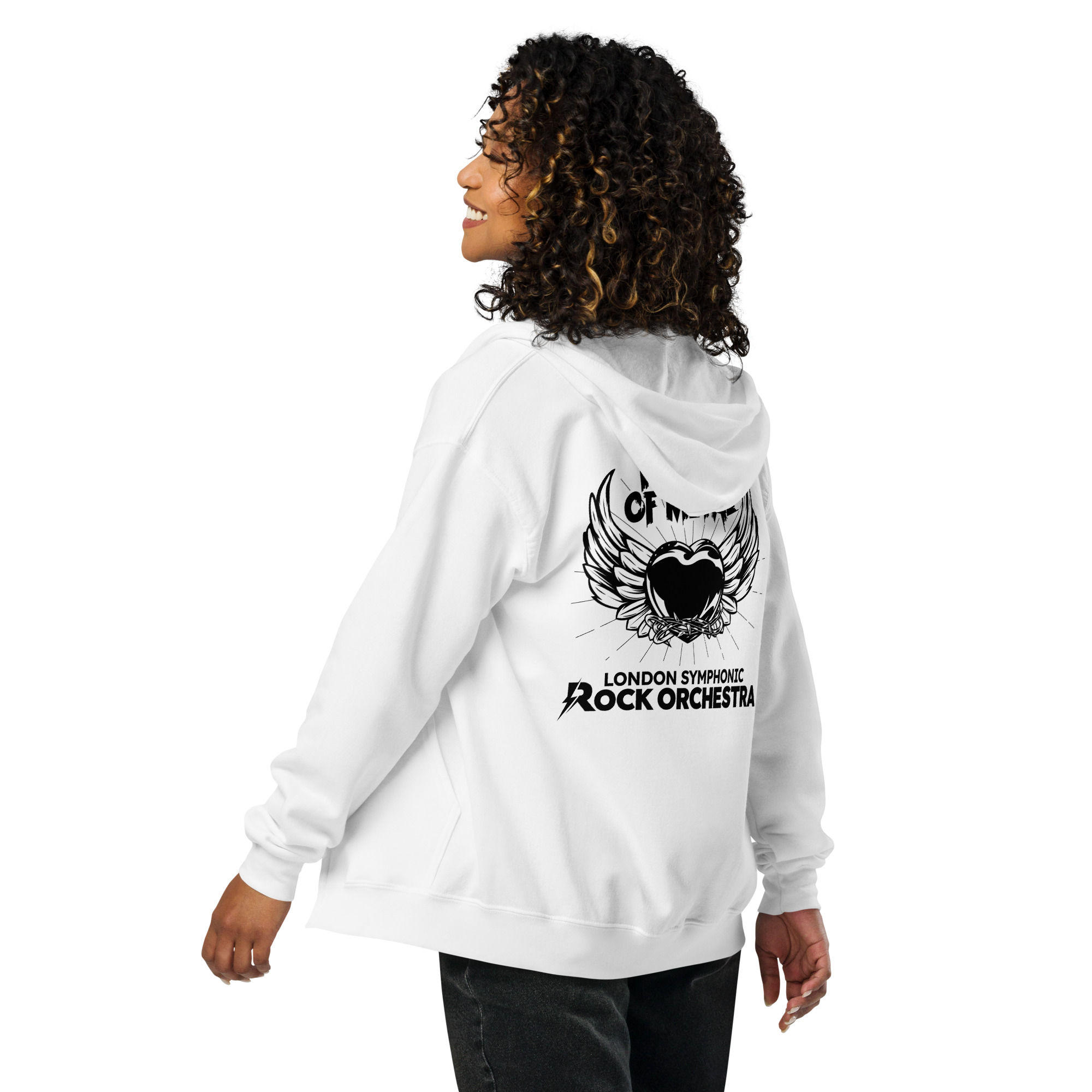 Heart of Metal - Light Colours Zip Hoodie