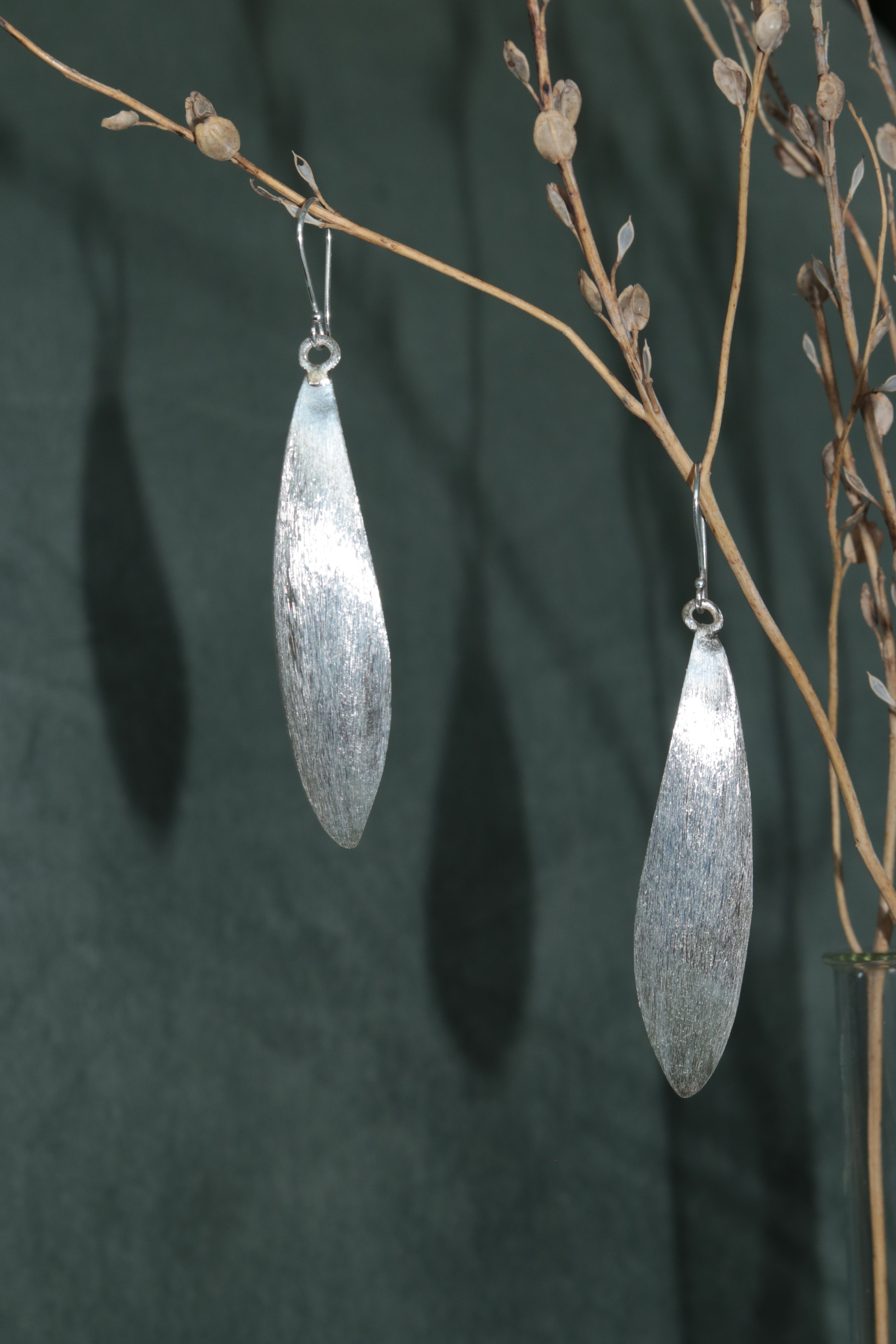 Silberohrhänger | gehämmert