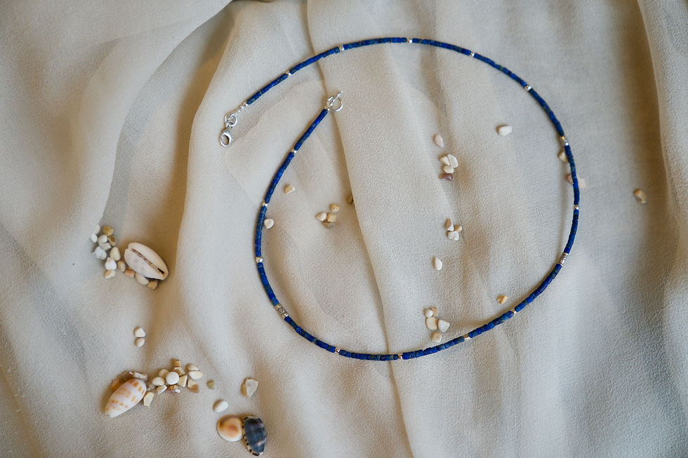 Halskette | Lapislazuli mit Silber