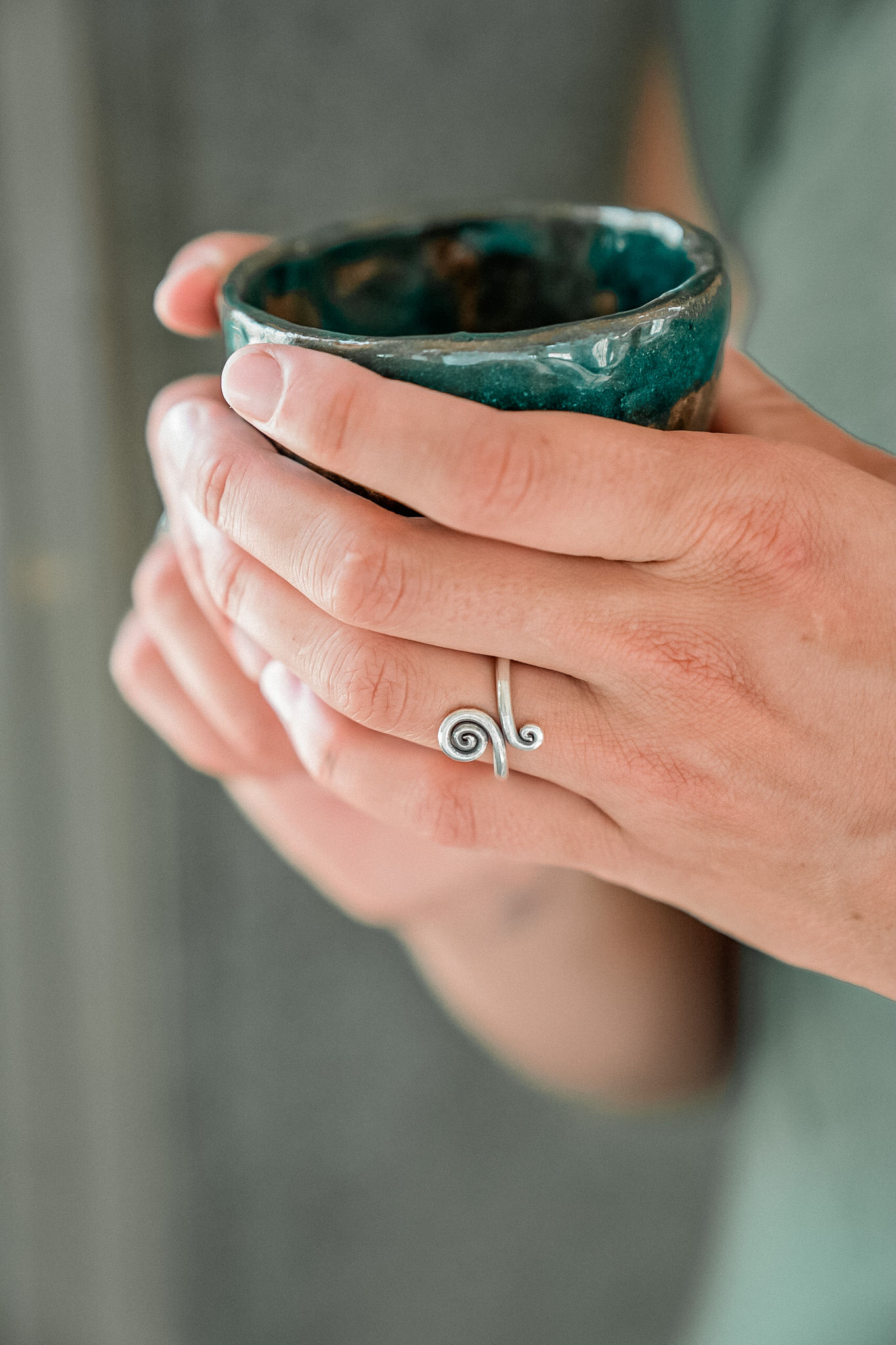 Silberfingerring | gehämmert